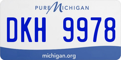 MI license plate DKH9978