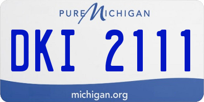 MI license plate DKI2111