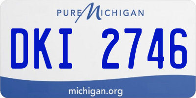 MI license plate DKI2746