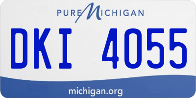 MI license plate DKI4055
