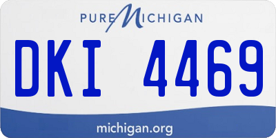 MI license plate DKI4469