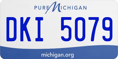 MI license plate DKI5079
