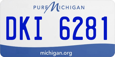 MI license plate DKI6281