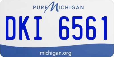 MI license plate DKI6561