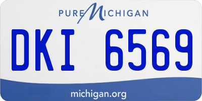 MI license plate DKI6569