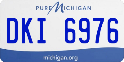 MI license plate DKI6976