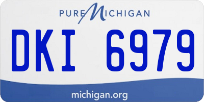 MI license plate DKI6979