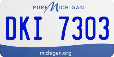 MI license plate DKI7303