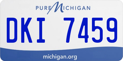 MI license plate DKI7459