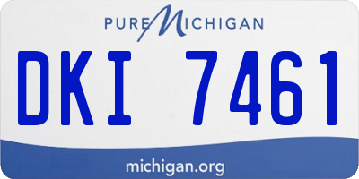 MI license plate DKI7461