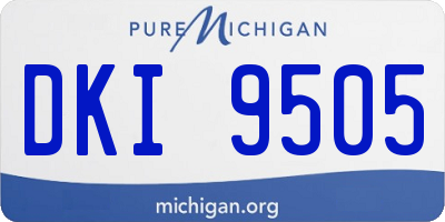 MI license plate DKI9505