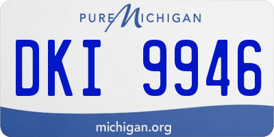 MI license plate DKI9946