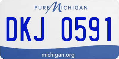 MI license plate DKJ0591