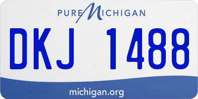 MI license plate DKJ1488