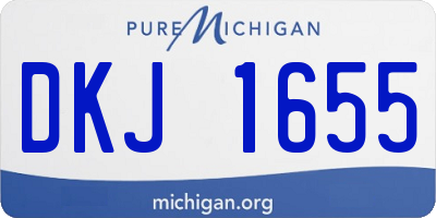 MI license plate DKJ1655