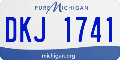 MI license plate DKJ1741
