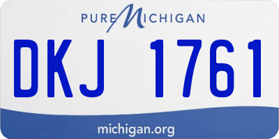 MI license plate DKJ1761