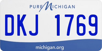 MI license plate DKJ1769