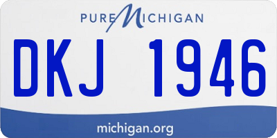 MI license plate DKJ1946