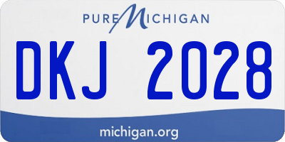 MI license plate DKJ2028
