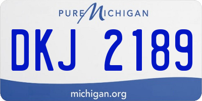 MI license plate DKJ2189
