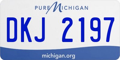 MI license plate DKJ2197