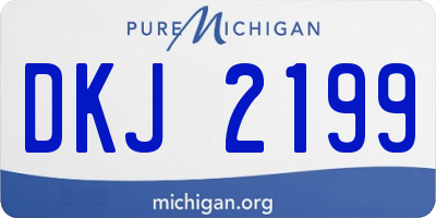 MI license plate DKJ2199