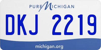 MI license plate DKJ2219