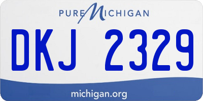 MI license plate DKJ2329