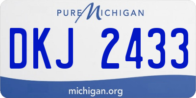 MI license plate DKJ2433