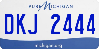 MI license plate DKJ2444