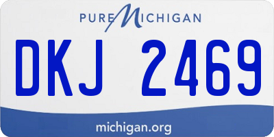 MI license plate DKJ2469