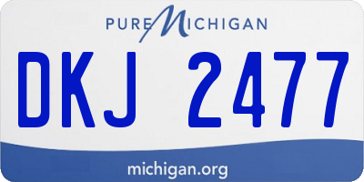 MI license plate DKJ2477