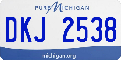 MI license plate DKJ2538