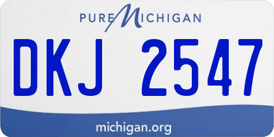 MI license plate DKJ2547