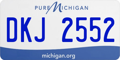 MI license plate DKJ2552