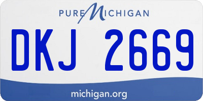 MI license plate DKJ2669
