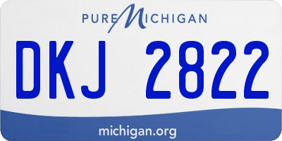 MI license plate DKJ2822