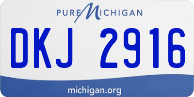 MI license plate DKJ2916