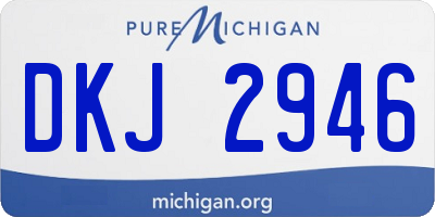 MI license plate DKJ2946