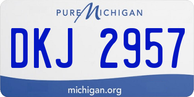 MI license plate DKJ2957