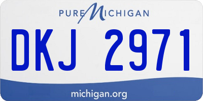 MI license plate DKJ2971
