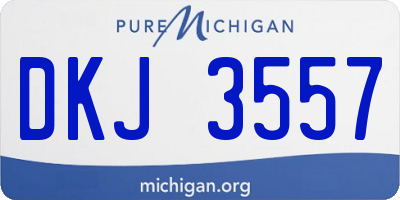 MI license plate DKJ3557