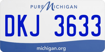 MI license plate DKJ3633