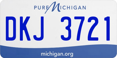 MI license plate DKJ3721