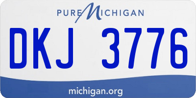 MI license plate DKJ3776
