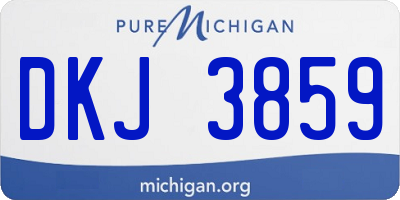 MI license plate DKJ3859