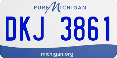 MI license plate DKJ3861