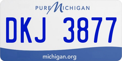 MI license plate DKJ3877