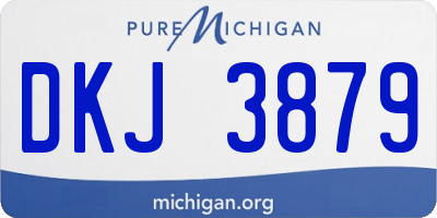 MI license plate DKJ3879